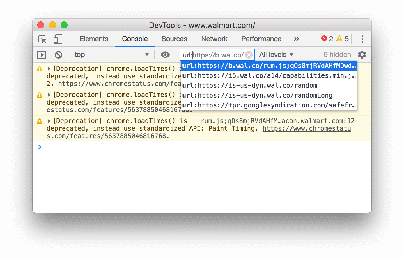 URL filtresi.